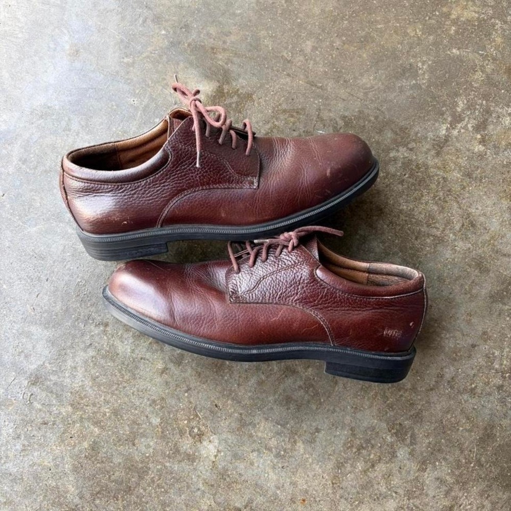 2000s bostonian leather oxford loafers